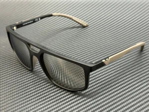 EMPORIO ARMANI EA4249U 626187 Matte Grey Mirror Men's 55 mm Sunglasses - Picture 1 of 5