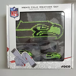 Set sciarpa e guanti da uomo Seattle Seahawks clima freddo - nuovi in scatola - Foto 1 di 7