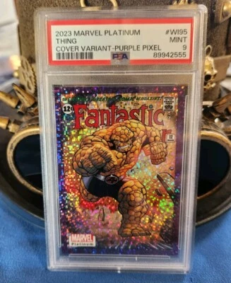 The Thing 2023 Marvel Platinum Cover Variant Purple Pixel #'d/35 PSA9 - Image 1 of 3