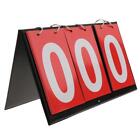 Durable 3-Digit Flip Scoreboard PVC Card Tool for Basketball Volleyball Football