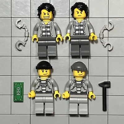 LEGO CITY Robbers Crooks Minifigs & Accessories Lot Of 4 C4 29 - Image 1 of 2