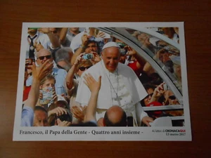 cartolina PAPA FRANCESCO-allegata a CRONACA QUI - cm.21x30 - Imagen 1 de 1