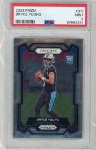 2023 Panini Prizm RC #311 BRYCE YOUNG Carolina Panthers PSA 9 Mint - Bild 1 von 2