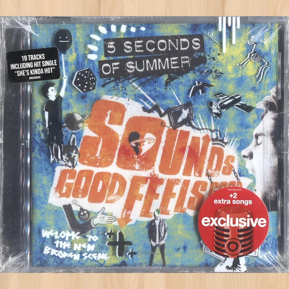5 Seconds of Summer Sounds Good Feels Good CD 2 Bonus Target Edition Green