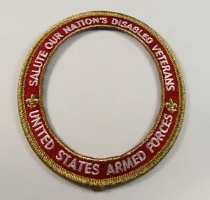 Anillo Parche Mylar Dorado de las Fuerzas Armadas de los Estados Unidos: Salute Our Nation's Disabled Veterans - Imagen 1 de 4