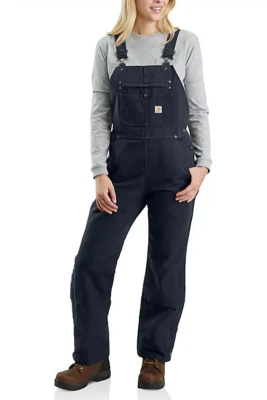 Carhartt Women's Insulated Bibs, Style 104049 BLK, Size LT (12-14) TALL - Image 1 of 3