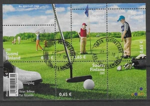 FINLAND 2005 GOLF, MIN. SHEET, POSTALLY USED. SG. MS 1786. (A789) - Picture 1 of 2