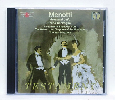 SANZOGNO, PANERAI, CAROSIO - MENOTTI amelia al ballo - TESTAMENT CD NM - Image 1 of 2