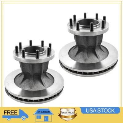 Se adapta a Chevrolet G30 1996 2 piezas rotores de freno de disco delanteros y conjunto de buje DuraGo Foto 1 de 3