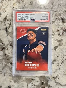 2021 Panini Instant Justin Fields RC Illustration Series PSA 10 - Picture 1 of 2