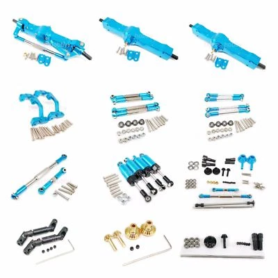 Aluminum alloy metal Upgrade DIY parts For WPL C14 C24 Off-road 1:16 Rc Car Blue - Image 1 of 4