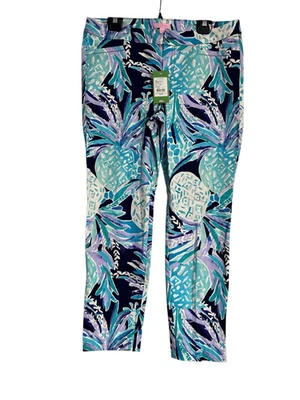 Lilly Pulitzer Kelly Skinny Ankle Pants Womens Size 12 Navy Alotta Colada NWT - Изображение 1 из 4