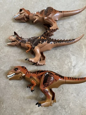 Lego Jurassic World Dinosaurs Lot, Tyrannosaurus Rex, Carnotaurus - Image 1 of 2