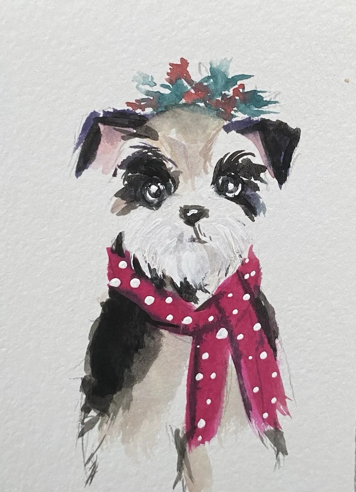 ACEO原创混合媒体绘画艺术 — 第 1/1 张图片