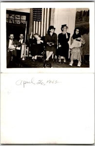 1942 Segunda Guerra Mundial Home Front Fotografía Producción Obra 48 Estrellas Bandera Teatro Amateur - Imagen 1 de 1
