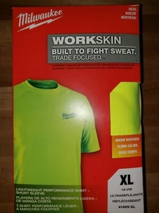 Milwaukee 414HV-XL WORKSKIN Lightweight Performance Shirt-Short Sleeve Free Ship - Picture 1 of 7