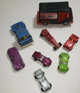 Vintage Tootsie toys die cast vehicles Lot of 8 Jaguar Wedge Corvette VW Police - Picture 1 of 4