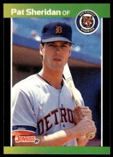 1989 Donruss Baseball Card Pat Sheridan Detroit Tigers #417