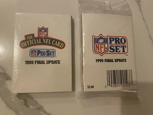 1989 and 1990 NFL Pro Final Update sealed sets - Picture 1 of 5