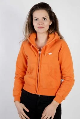 Adidas Track Top Hoodie 90s Retro Vintage Orange Size XS -SW2258 - Image 1 of 4
