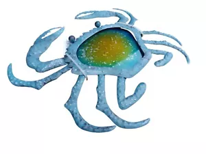 VIDRIO ARTÍSTICO ADORNO DE MAR DECORACIÓN DE CANGREJO HERMOSO NUEVO REINO UNIDO - Imagen 1 de 7