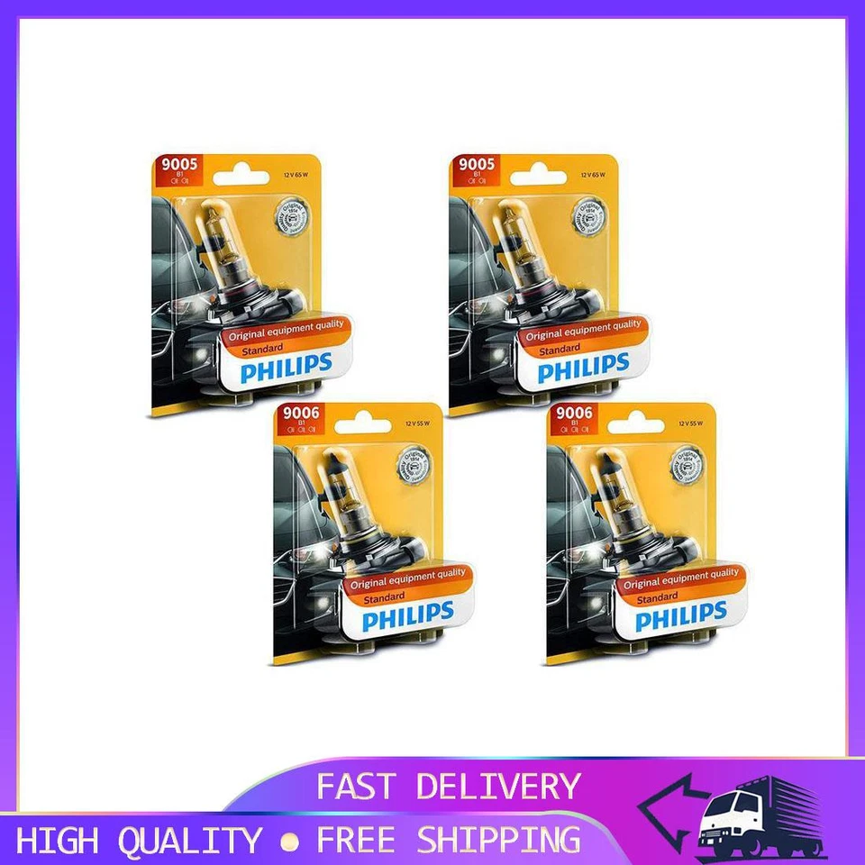 4X Bombilla de faro Philips para Cadillac Seville 1997-2000 luz alta + haz bajo PG Foto 1 de 4