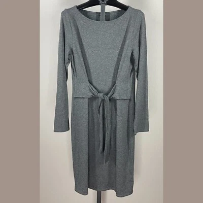NUEVO J Jill Vestido Mujer Pequeño Gris Corbata Funda Informal Preppy Clásico Foto 1 de 4