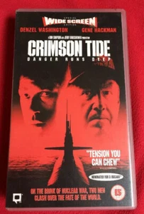 CRIMSON TIDE 1995 VHS PAL Widescreen DENZEL WASHINGTON GENE HACKMAN - Picture 1 of 3