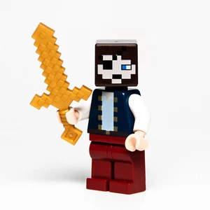 Lego Minecraft Minifigure - Pirate & Sword (min068) 21162 Ship Adventure - Picture 1 of 5