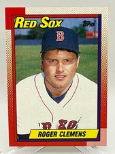 1990 Topps Major League Baseball Card #245 Roger Clemens Boston Red Sox