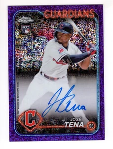 2024 Topps Chrom Rookie lila Speckle Refraktor Auto RA-JT José Tena RC - Bild 1 von 2