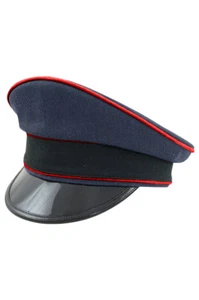 Gorra visera gabardina azul artillería antiaérea de la Luftwaffe alemana de la Segunda Guerra Mundial - Imagen 1 de 1