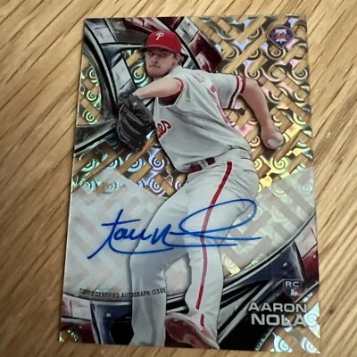 2016 Topps High Tek Aaron Nola RC Auto  #HT-AN  Philadelphia Phillies MLB - Image 1 of 3