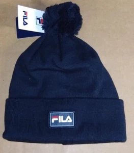 Gorro Fila Turn Up Bobble - Azul Marino Nuevo con etiquetas Talla Única Invierno Regalo Unisex RÁPIDO Y P - Imagen 1 de 3