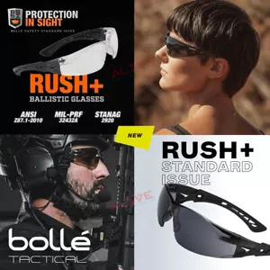 Bolle BSSI RUSH+ Gafas Tácticas Seguridad Airsoft Paintball Tiro Equipo Deportivo - Imagen 1 de 30