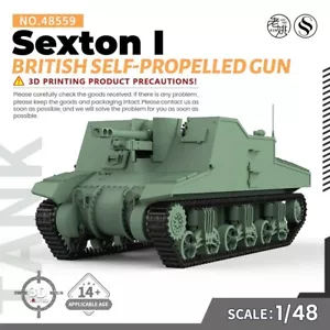 SSMODEL 559 1/48 Kit Modelo Militar British Sexton I Pistola Autopropulsada JUEGOS - Imagen 1 de 5