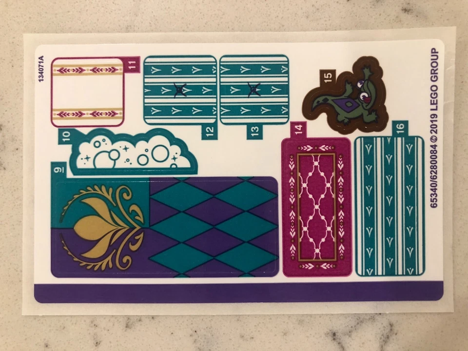 LEGO STICKER SHEET #1 for 41164 Enchanted Treehouse, New & Genuine - Image 1 of 1