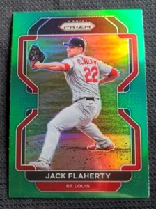 2022 Panini Prizm Tier II Green Prizm Jack Flaherty #230 Cardinals - Picture 1 of 2