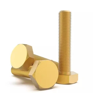 Tornillos hexagonales de latón M8 M10 1,0 mm pernos de rosca fina 12-40 mm de longitud - Imagen 1 de 5