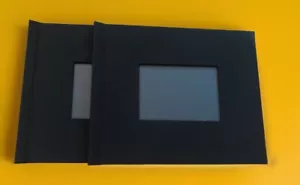 2- 8,5 "X 11" Hardcover Querformat Hardcover Fotobücher Stoff schwarz - Bild 1 von 4