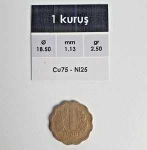 1 Kurus 1939 Turkish - Bild 1 von 2