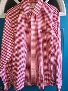 ALMSACH Red & White Check Shirt - Size XL - NWOT - Picture 1 of 6