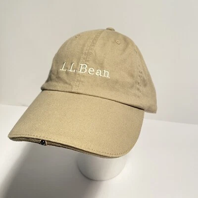 LL Bean Hat Gorra de Béisbol Adulto Beige Bronceado Luz en Ala Pequeña Linterna Caminata Foto 1 de 4