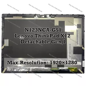 N123NCA-GS1 per Lenovo ThinkPad X12 staccabile Gen 1 touch screen LCD assemblaggio - Foto 1 di 2