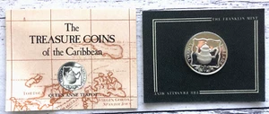 1985 Silver $20 'Queen Anne Teapot' British Virgin Islands Coin, Proof, 15gm - Bild 1 von 4