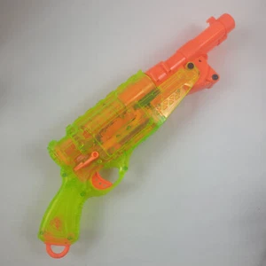 NERF N-STRIKE BARREL BREAK IX-2 SONIC Fucile Blaster Verde Neon Traslucido - Foto 1 di 7