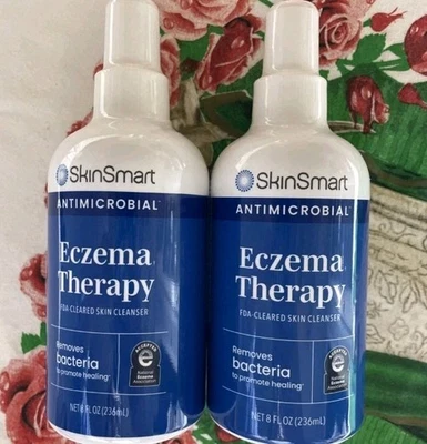 2~SkinSmart Antimicrobial Eczema Therapy Removes Bacteria 8oz Spray Exp 06/26+ - Image 1 of 2