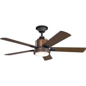 SELL-Kichler Lighting 300052DBK Colerne Indoor Ceiling Fan Distressed Black - Picture 1 of 2