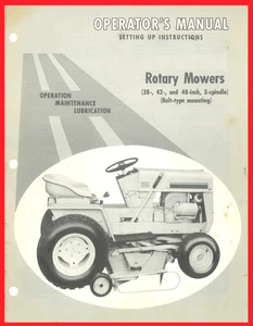 IH International CUB CADET Rotary Mowers Owner's Manual 38'' 42'' 48'' 3-Spindle - Picture 1 of 8