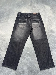 Vintage Dodeca Premium Jeans Black Y2K 40x30 Baggy Wide  - Picture 1 of 10